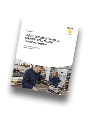 Industrial Control Panels UL 508a/CSA c22.2 no. 286 Panelshop Program | White Paper