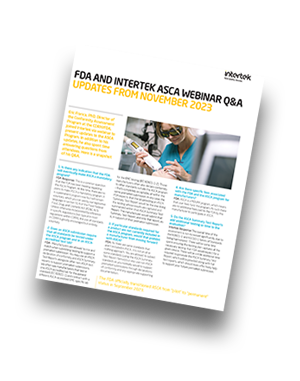 FDA ASCA Program Q&A | Information Sheet